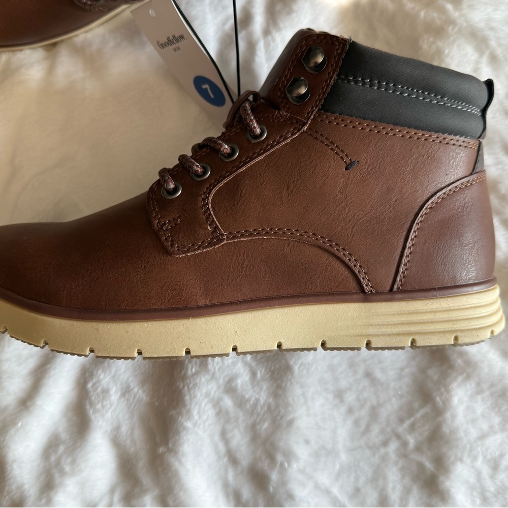 Goodfellow & Co Brown and Black Lace-Up Boots NWT